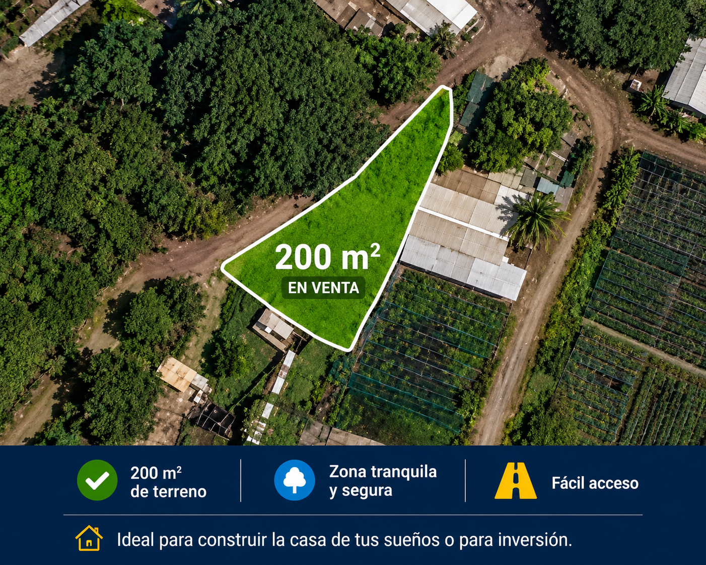 Terreno en Venta – Excelente Ubicación sobre Vía Principal