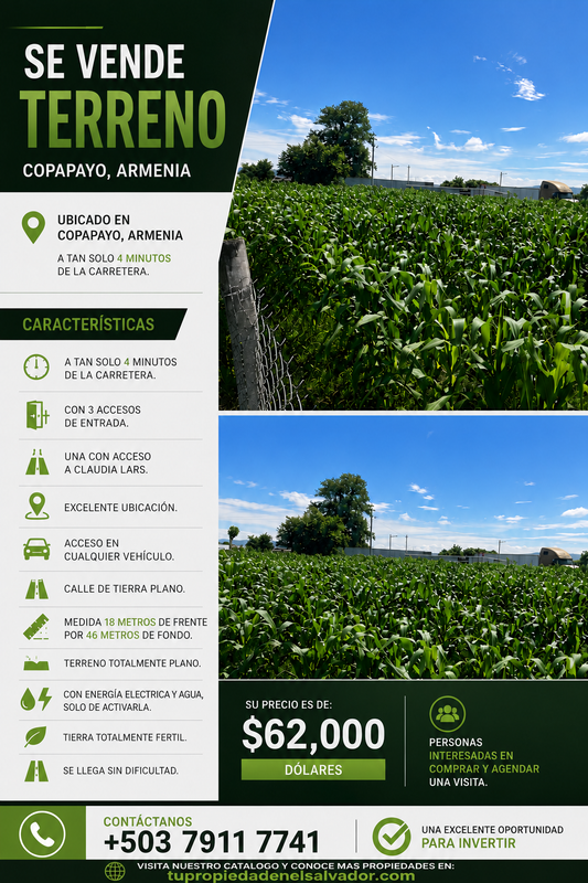 Terreno en Venta | Copapayo, Armenia