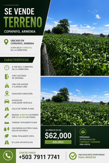 Terreno en Venta | Copapayo, Armenia