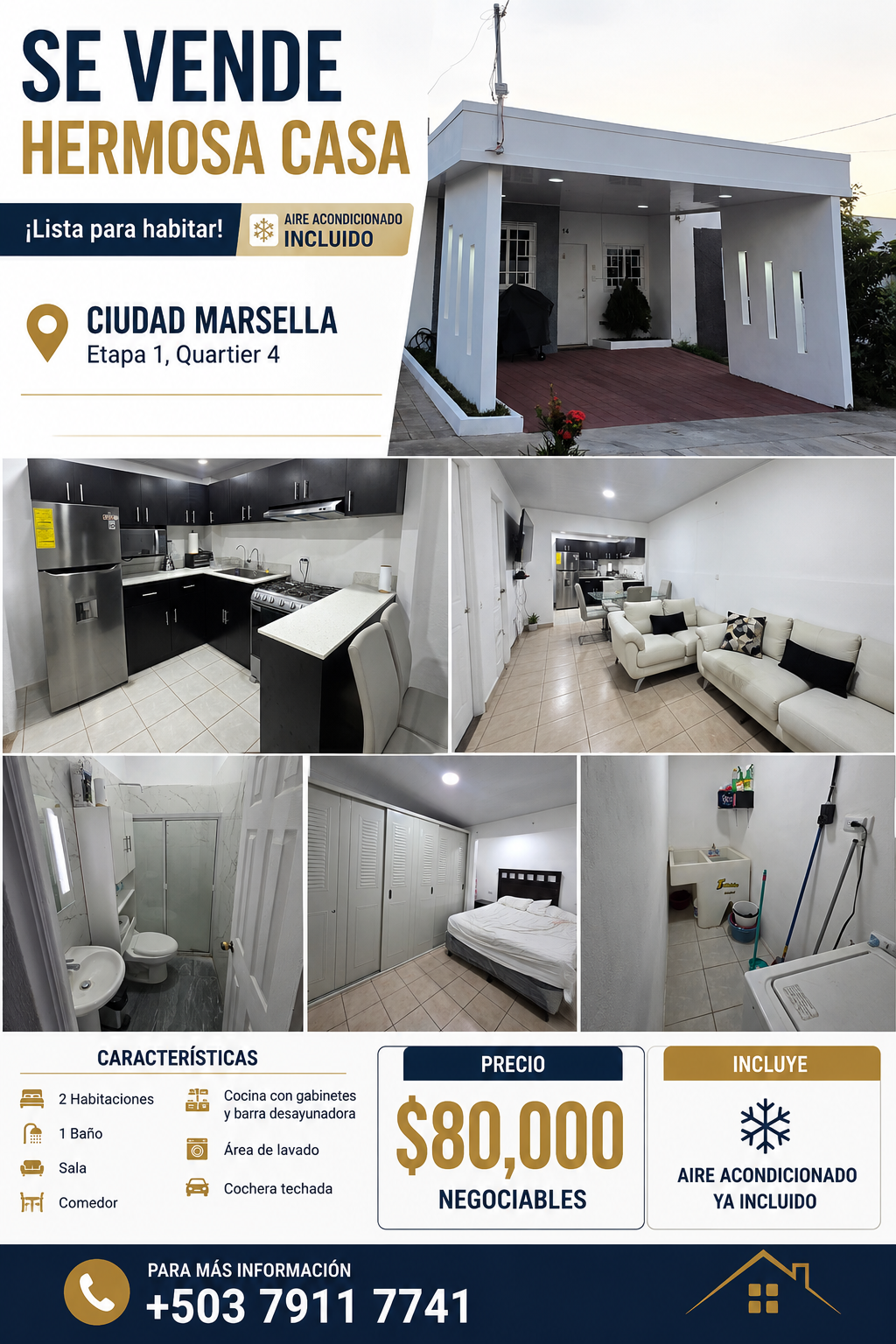 Casa Moderna en Venta en Ciudad Marsella – Etapa 1, Quartier 4