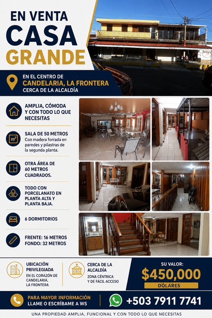 Gran Propiedad Comercial y Residencial en el Corazón de Candelaria, La Frontera