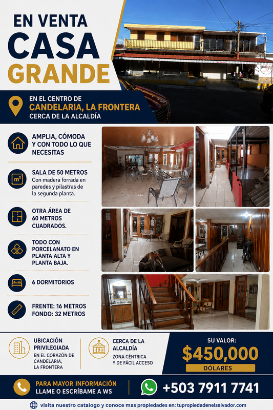 Gran Propiedad Comercial y Residencial en el Corazón de Candelaria, La Frontera
