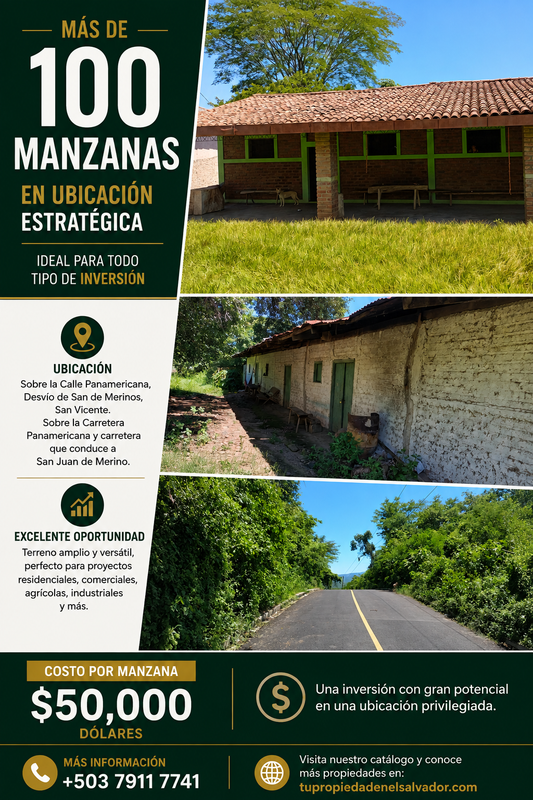 Extraordinaria Oportunidad de Inversión sobre la Carretera Panamericana | Más de 100 Manzanas
