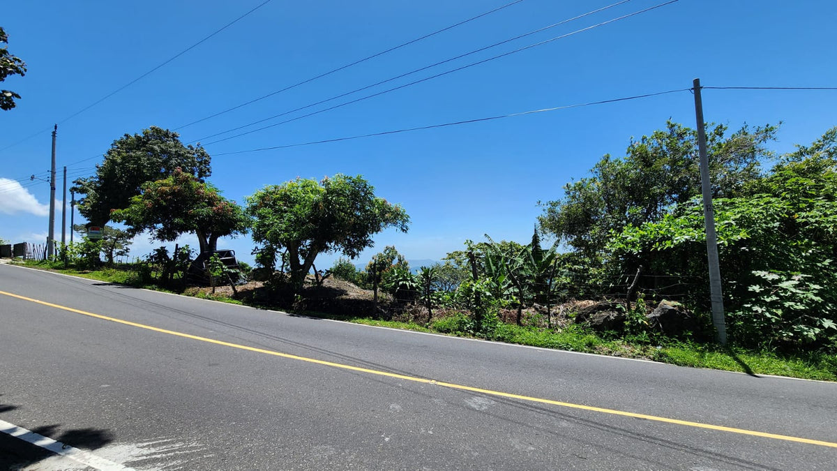 Terreno en Venta sobre Calle al Cerro Verde con Vista al Lago de Coatepeque