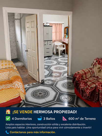 Propiedad en Venta – Amplio Terreno con Vivienda y Potencial de Desarrollo en Tacachico