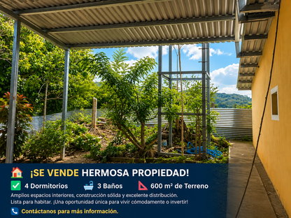 Propiedad en Venta – Amplio Terreno con Vivienda y Potencial de Desarrollo en Tacachico
